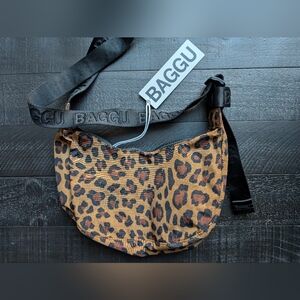 Baggu Leopard Print Crossbody Bag